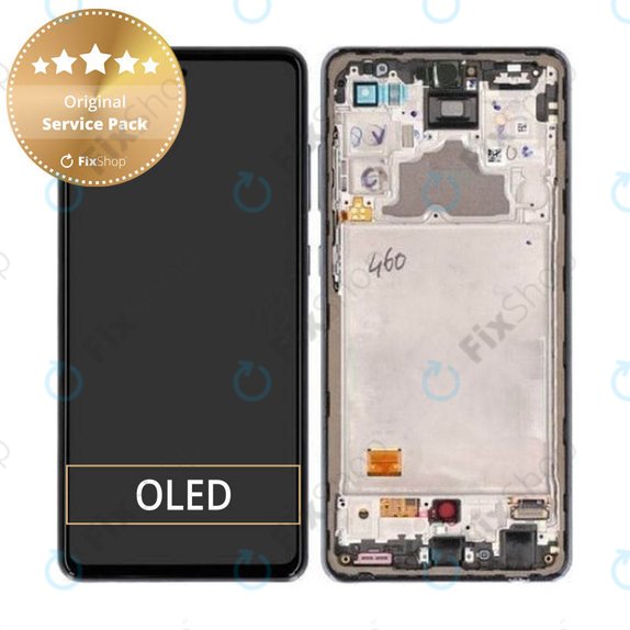 Συγκρότημα οθόνης για Samsung A72, A725F, A726B, Awesome Black, Service Pack