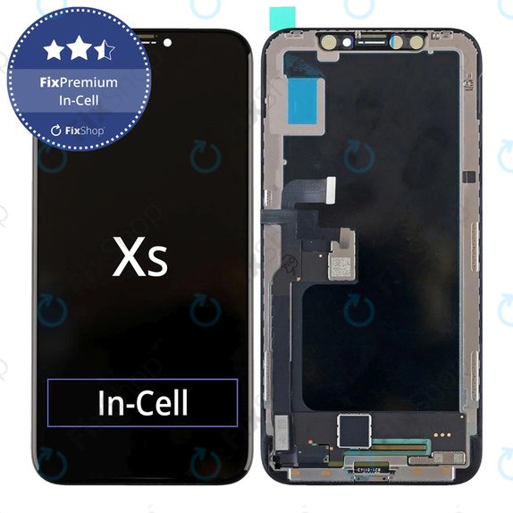 Οθόνη In-Cell για iPhone XS, Αφής με πλαίσιο, FixPremium