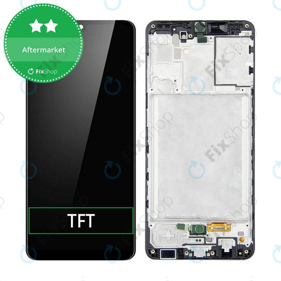 Συγκρότημα οθόνης για Samsung A31, A315F, Prism Crush Black, Aftermarket