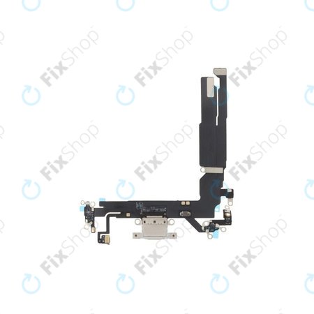 Επαφές Φόρτισης + Καλώδιο Flex για iPhone 16 | Λευκό | White