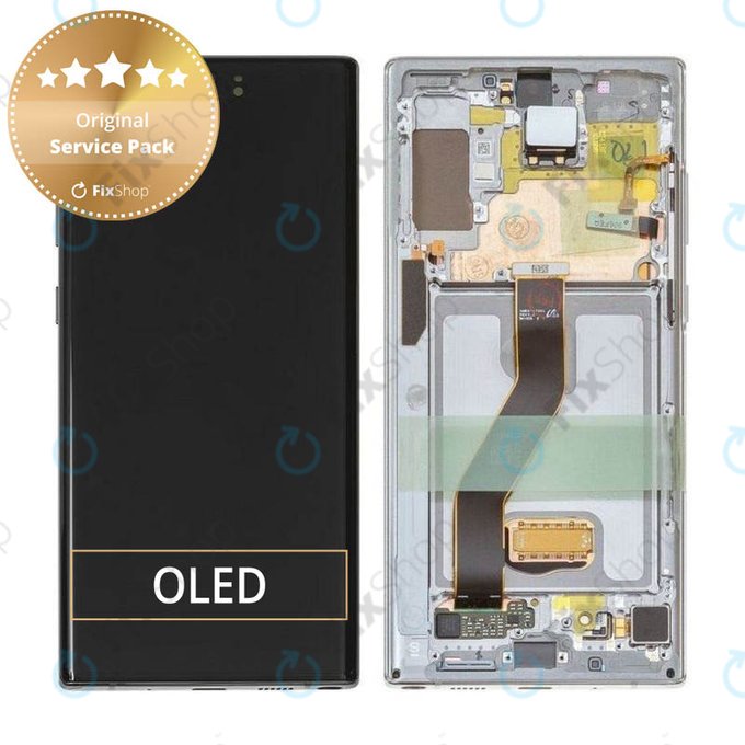 LCD Display Assembly για Samsung Note 10 Plus | GH82-20838B | G82-20900B | Aura White | Service Pack