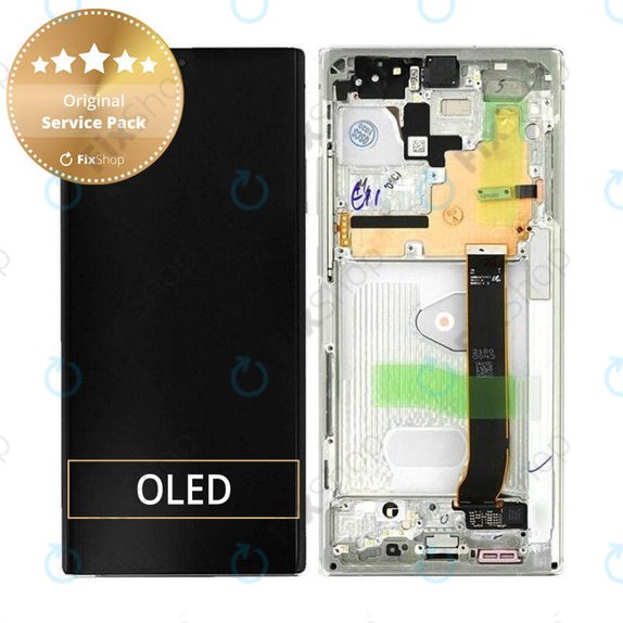 Συγκρότημα οθόνης για Samsung Note 20 Ultra, N986B, GH82-23596C, GH82-31461C, Mystic White, Service Pack