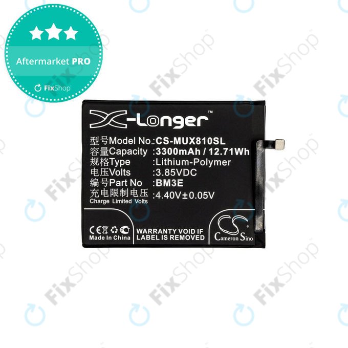 Μπαταρία για Xiaomi Mi 8, BM3E, 3300mAh, HQ