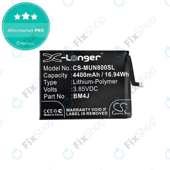 Μπαταρία για Xiaomi Redmi Note 8 Pro, 4400mAh, Li-Pol, 3.85 V, BM4J, HQ