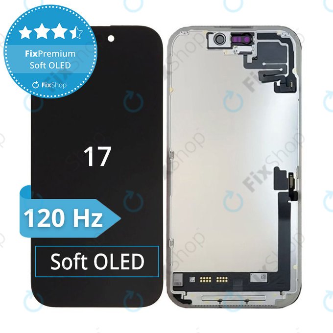 Οθόνη Soft OLED 120Hz για iPhone 17 - Τζάμι αφής + Πλαίσιο, DIAGNOSTIC