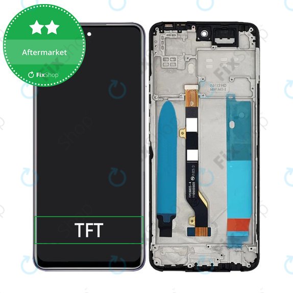 Συγκρότημα οθόνης για Infinix Hot 11S NFC, Polar Black, Aftermarket