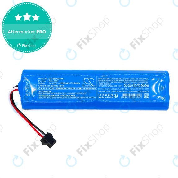 Μπαταρία για Sencor SRV 9350WH, 5200mAh, Li-Ion, 14.4V, SRX 9301, HQ