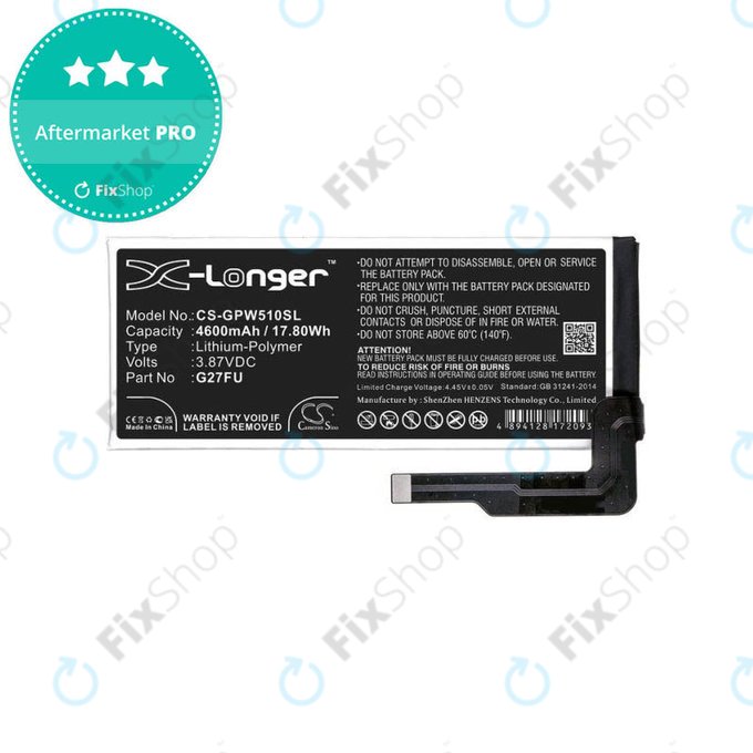 Μπαταρία για Google Pixel 5A, G27FU, 4600mAh, HQ