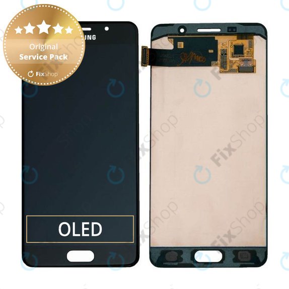 Οθόνη με οθόνη αφής για Samsung A5, A510F, 2016, GH97-18250B, Black, Service Pack