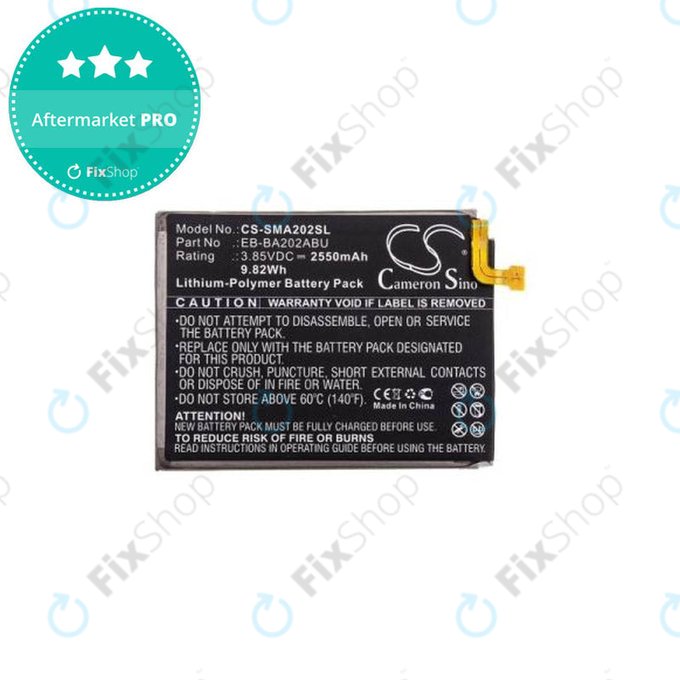 Μπαταρία για Samsung A20e A202F, EB-BA202ABU, 2950mAh, HQ