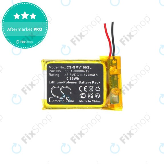 Μπαταρία για Garmin Femix 6s Pro, Venu, 170mAh, Li-Pol, 3.8V, 361-00086-12, HQ