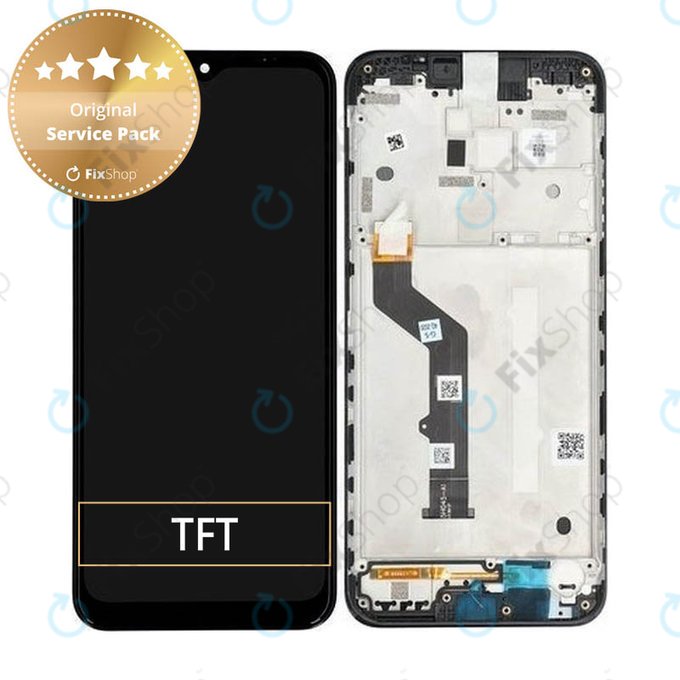 LCD Display Assembly για Motorola Moto E7 Plus | XT2081 | Μαύρο, Black | Service Pack
