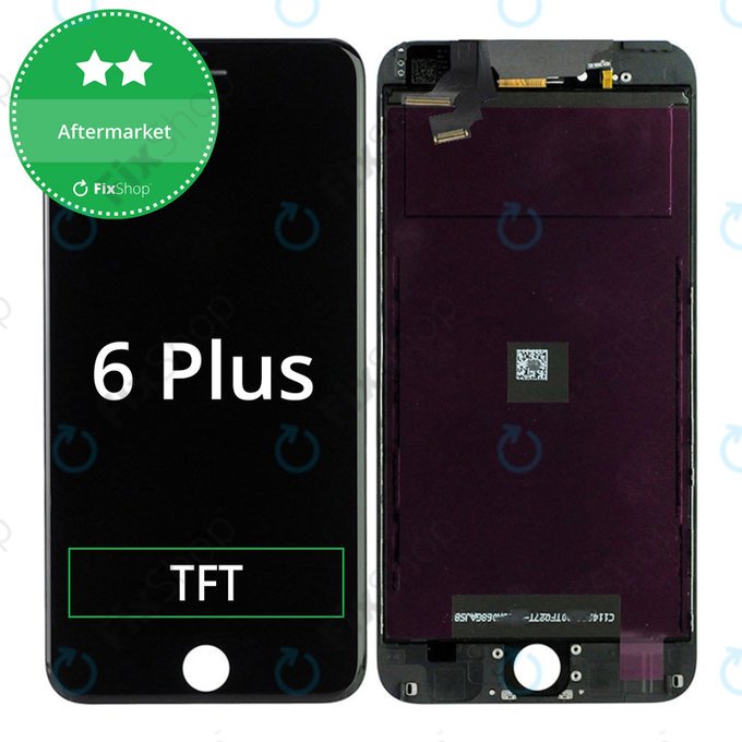 Συγκρότημα οθόνης για iPhone 6 Plus, Μαύρο, Black, Aftermarket