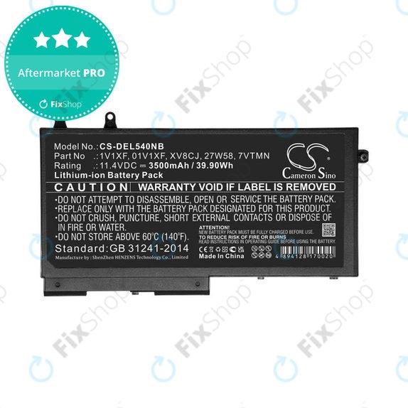 Μπαταρία για Dell Latitude 5400, Inspiron 7591 2-in-1, 3500mAh, Li-Ion, 11.4V, XV8CJ, HQ