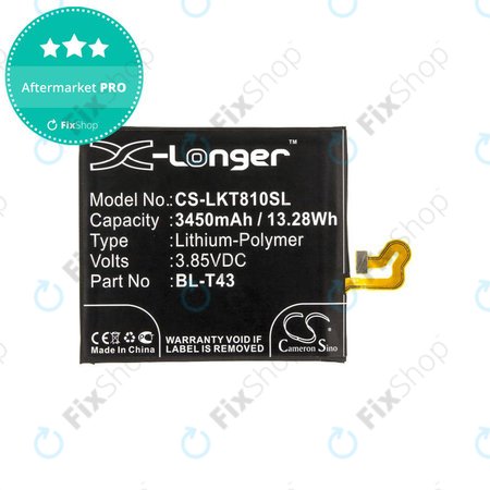 Μπαταρία για LG G8S ThinQ, ThinQ Global, 3450mAh, Li-Pol, 3.85V, BL-T43, HQ