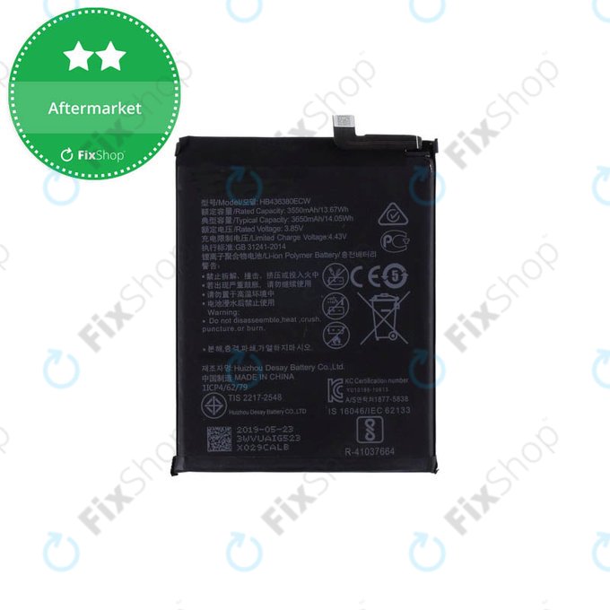 Μπαταρία για Huawei P30, HB436380ECW, 3650mAh