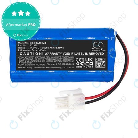Μπαταρία για Concept VR2000, Zaco A4s, A6, A8s, A9s, 2600mAh, Li-Ion, 14.8V, 501929, HQ
