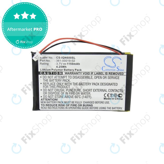 Μπαταρία για Garmin Nüvi 660, 660 FM, 1150mAh, Li-Pol, 3.7V, 361-00019-02, HQ