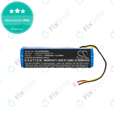 Μπαταρία για Akai 5000 Solo, Ewi 5000, 3400mAh, Li-Ion, 3.7V, 1ABTUR18650ZY01, HQ