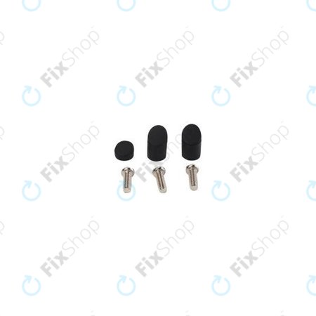 Λαστιχένια Καπάκια + Βίδες Πίσω Φτερού για Xiaomi Mi Electric Scooter 2 M365 | Μαύρο | Black