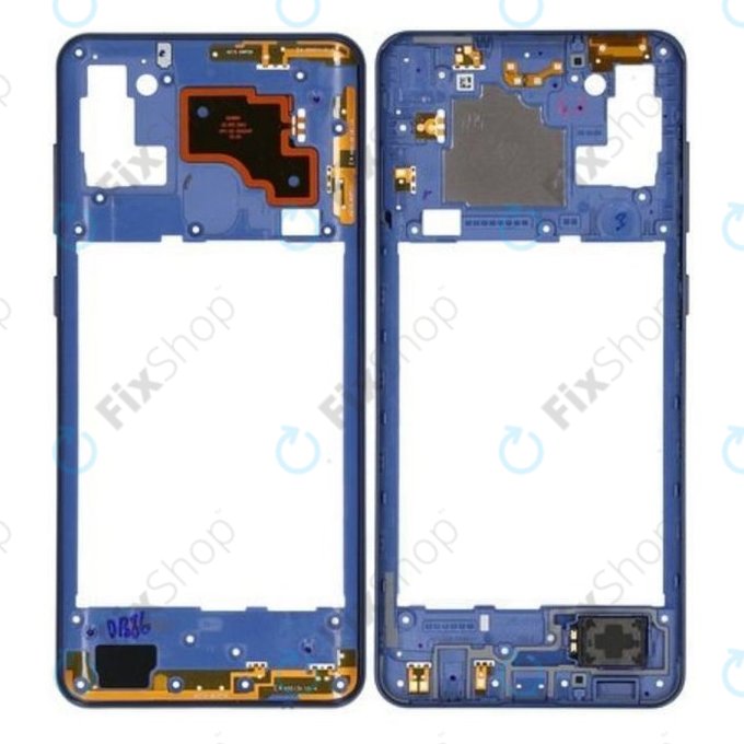 Μεσαίο Πλαίσιο για Samsung A21s A217F | Μπλε | Blue | GH97-24663C | Genuine Service Pack