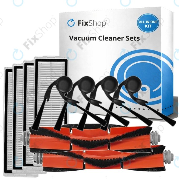 Σετ ανταλλακτικών για Xiaomi Robot Vacuum 5, 5 Pro (2x Κύρια βούρτσα, 4x Φίλτρο, 4x Πλαϊνή Βούρτσα)