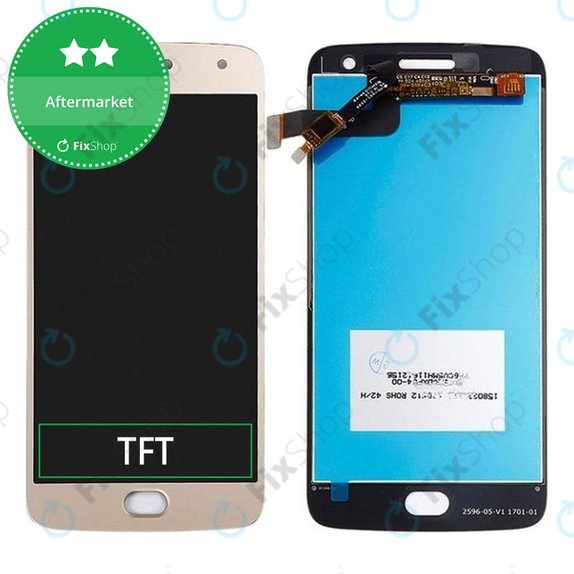 Οθόνη με οθόνη αφής για Motorola Moto G5 Plus, Gold, Aftermarket