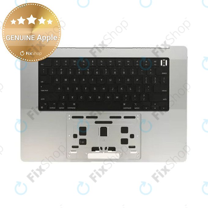 Άνω πλαίσιο πληκτρολογίου για MacBook Pro 16" A2780 (2023), με πληκτρολόγιο US και μπαταρία, Silver, 661-32190, Genuine Apple