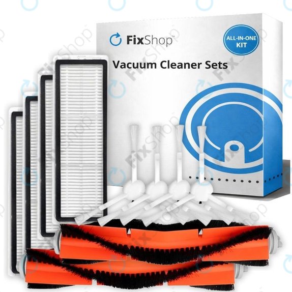 Σετ ανταλλακτικών για Xiaomi Mi Robot Vacuum Mop (Mijia 1C), 2 (Mijia 2C) 2 Pro+ (Mijia 1T) (2x Κύρια βούρτσα, 4x Φίλτρο, 4x Πλαϊνή Βούρτσα)