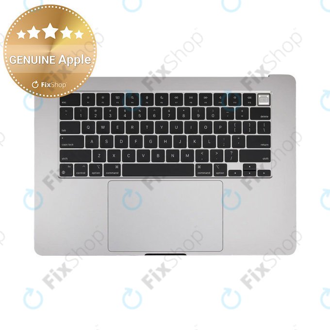 Άνω πλαίσιο πληκτρολογίου για MacBook Air 15", A3114 (2024), με πληκτρολόγιο US και μπαταρία, Space Gray, 661-40266, Genuine Apple