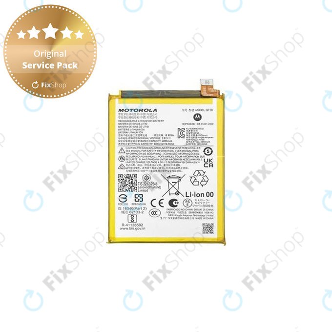 Μπαταρία για Motorola Moto G04, G24, G34, QF50, 5000mAh, SB18E20083, Genuine Service Pack
