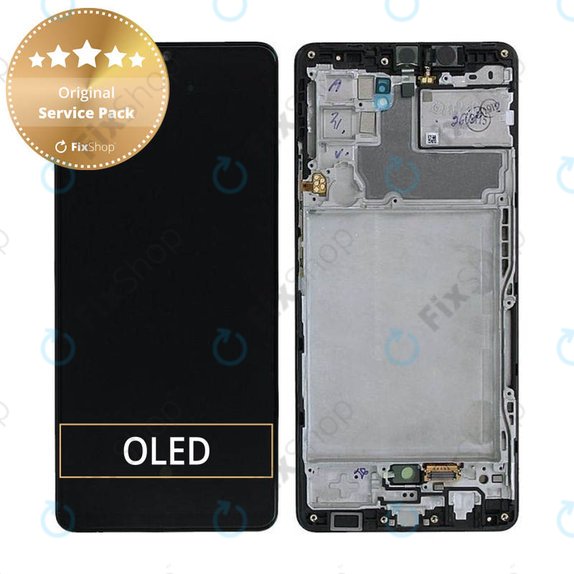 Συγκρότημα οθόνης για Samsung A42 5G, A426B, GH82-24375A, GH82-24376A, Prism Dot Black, Service Pack