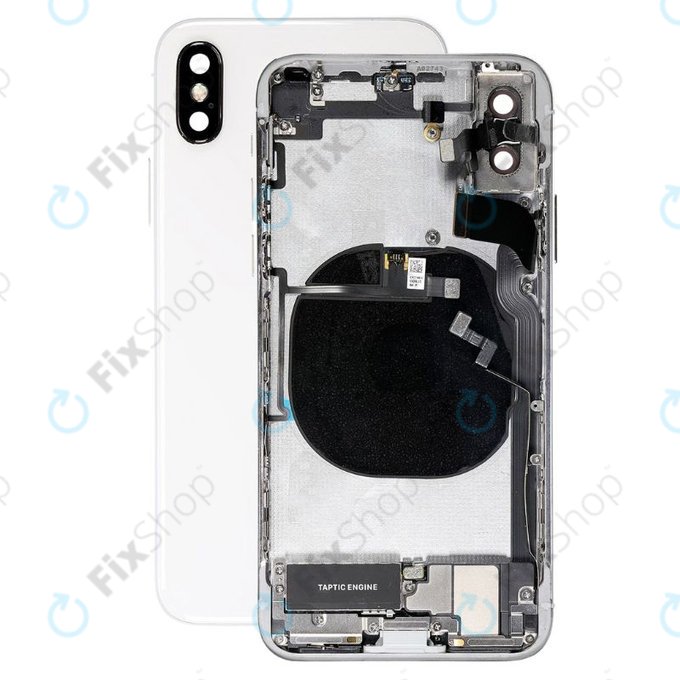 Πίσω Κάλυμμα με Μικρά Ανταλλακτικά για iPhone XS | Ασημί | Silver