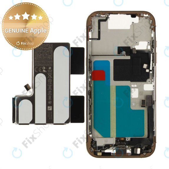 Μεσαίο πλαίσιο με μπαταρία για iPhone 16 Pro | Desert Titanium | ZD076-00691 | Genuine Apple