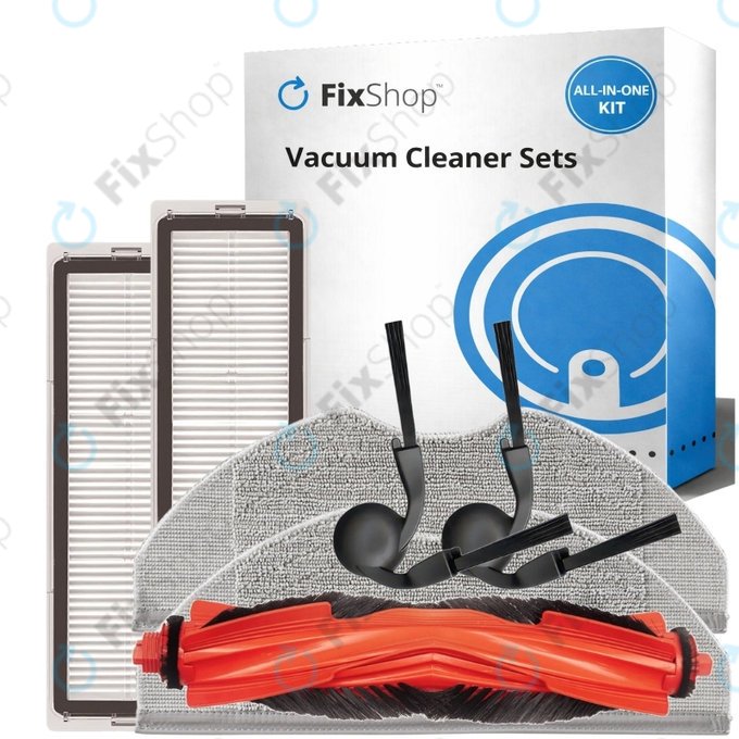 Σετ ανταλλακτικών για Xiaomi Robot Vacuum S40 (1x Κύρια βούρτσα, 2x Φίλτρο, 2x Πλαϊνή Βούρτσα, 2x Πανί Σφουγγαρίστρας)
