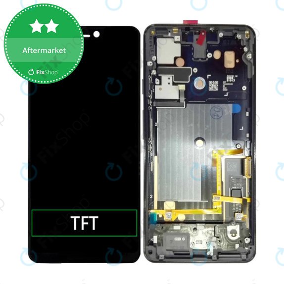 Συγκρότημα οθόνης για Google Pixel 3 XL, Just Black, Aftermarket