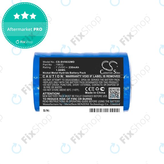 Μπαταρία για Servox Digital XI Speech, Servox Speech, 230mAh, Ni-MH, 7.2V, 19632, HQ