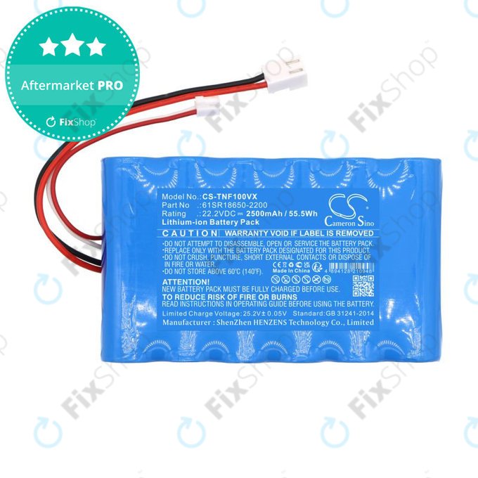 Μπαταρία για ETA Aquamaster 1230, Tineco iFloor Wet Dry Vacuum, 2500mAh, Li-Ion, 22.2V, 61SR18650-2200, HQ