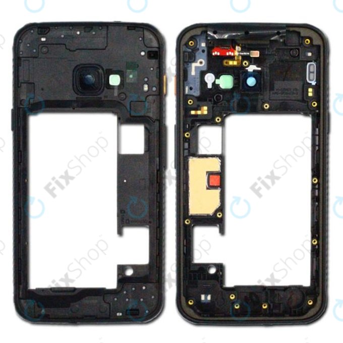 Μεσαίο Πλαίσιο για Samsung Xcover 4s G398F | Μαύρο | Black | GH98-44218A | Genuine Service Pack