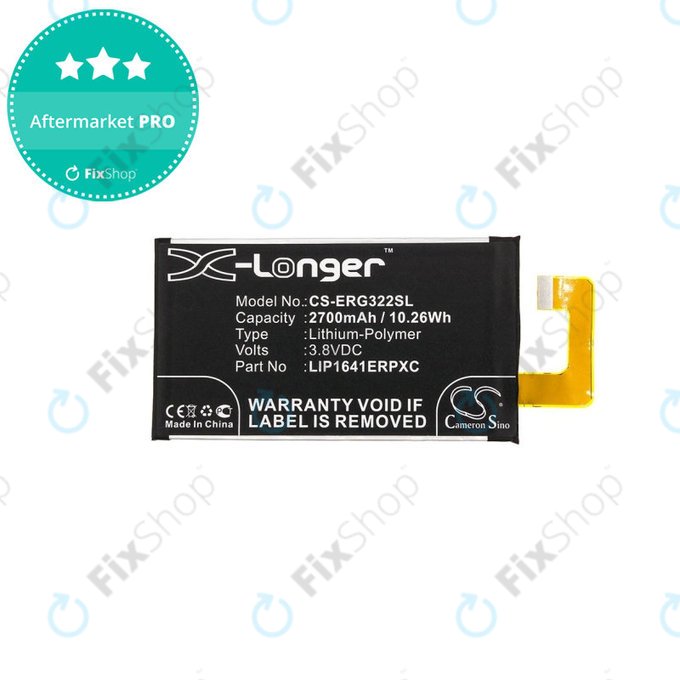 Μπαταρία για Sony Xperia XA1 Ultra G3221, 2700mAh, Li-Pol, 3.8 V, LIP1641ERPXC, HQ