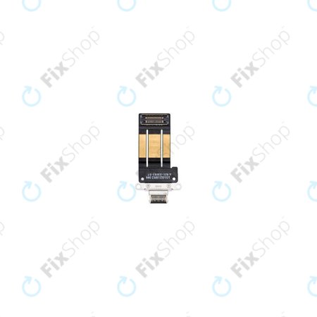 Επαφές Φόρτισης + Καλώδιο Flex για iPad Pro 11.0 (3rd Gen, 4th Gen), 12.9 (5th Gen) | Μαύρο | Black