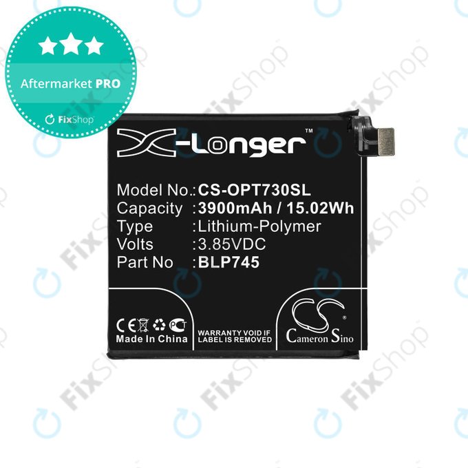 Μπαταρία για OnePlus 7T Pro, 3900mAh, Li-Pol, 3.85 V, BLP745, HQ