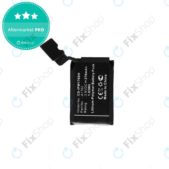 Μπαταρία για Apple Watch 2 38mm, A1760, 270mAh, HQ