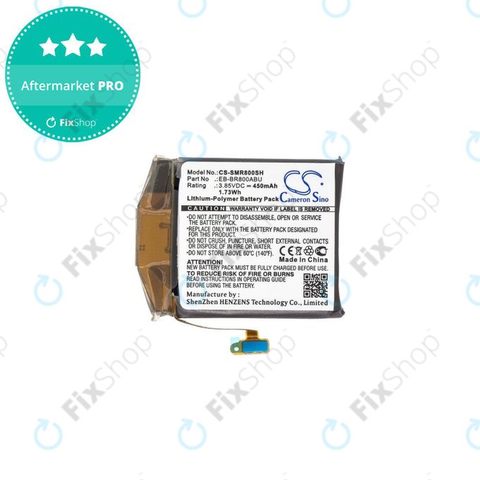 Μπαταρία για Samsung Galaxy Watch 46mm R800, 450mAh, Li-Pol, 3.85 V, EB-BR800ABU, HQ