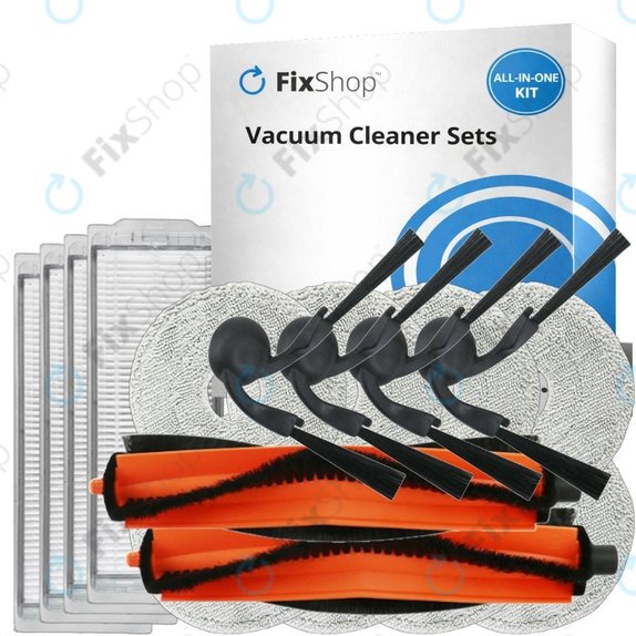 Σετ ανταλλακτικών για Xiaomi Robot Vacuum S40 Pro (2x Κύρια βούρτσα, 4x Φίλτρο, 4x Πλαϊνή Βούρτσα, 8x Πανί Σφουγγαρίστρας)