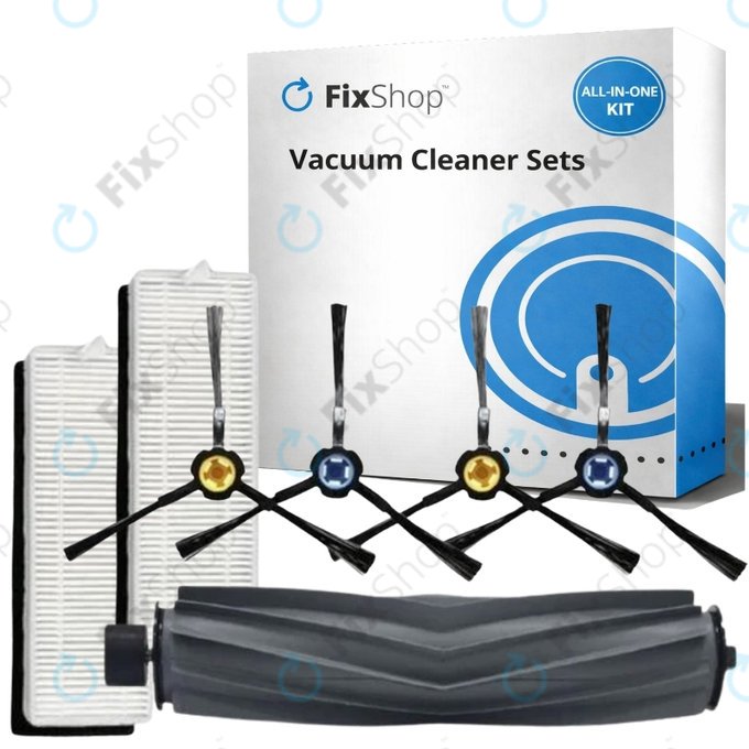 Σετ ανταλλακτικών για ETA Falco Smart, Silvercrest SSR A1 SSR AL1, Tesla Robostar T80 (1x Κύρια βούρτσα, 2x Φίλτρο, 4x Πλαϊνή Βούρτσα)