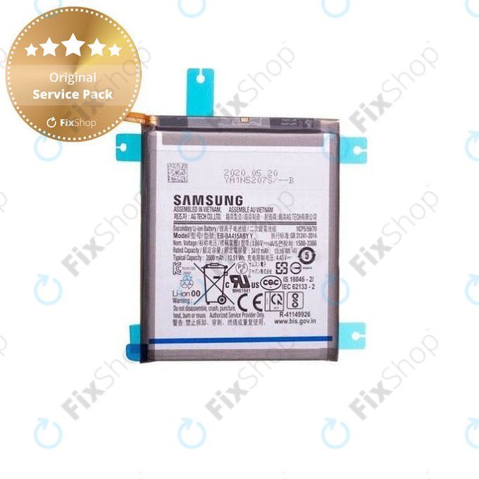 Μπαταρία για Samsung A41 A415F, GH82-22861A, EB-BA415ABY, 3500mAh, Service Pack
