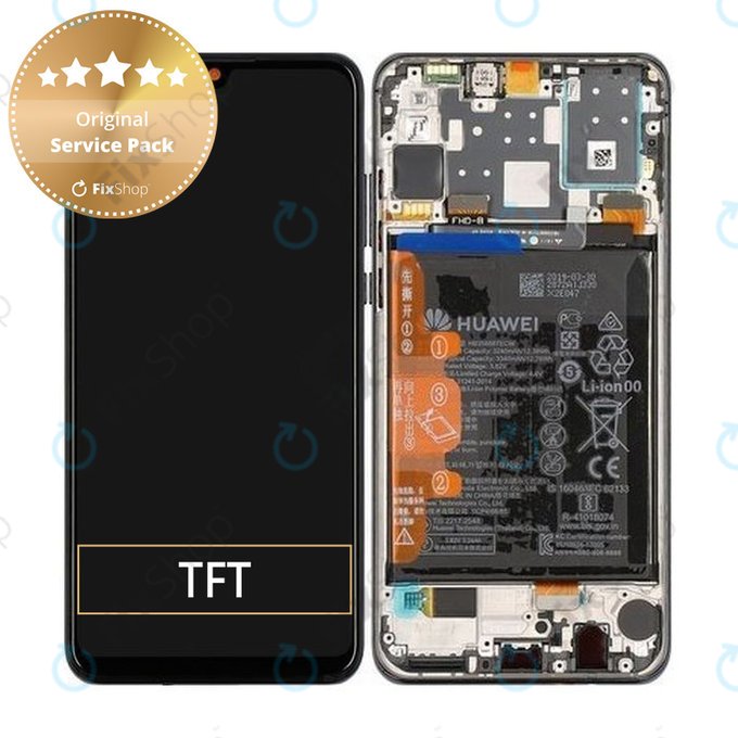 LCD Display Assembly με Battery για Huawei P30 Lite 2020 | 02353FPX | 02353DQU | Midnight Black | Service Pack