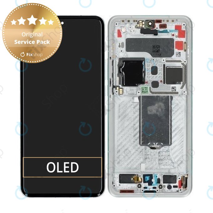 LCD Display Assembly για Xiaomi 15 Ultra 5G | 560005000O100 | Silver White | Genuine Service Pack