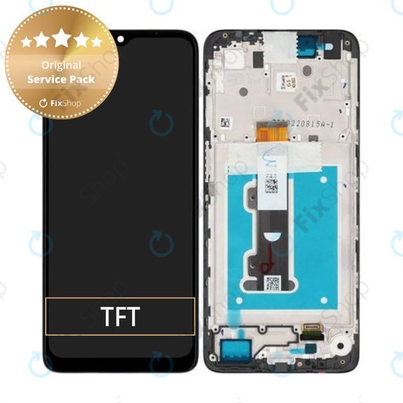 Συγκρότημα οθόνης για Motorola Moto E22i, E22, Μαύρο, Black, Service Pack